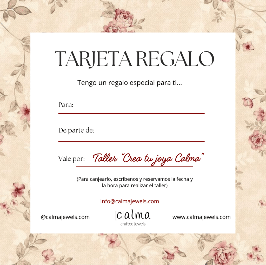 Tarjeta Regalo Taller Joyas