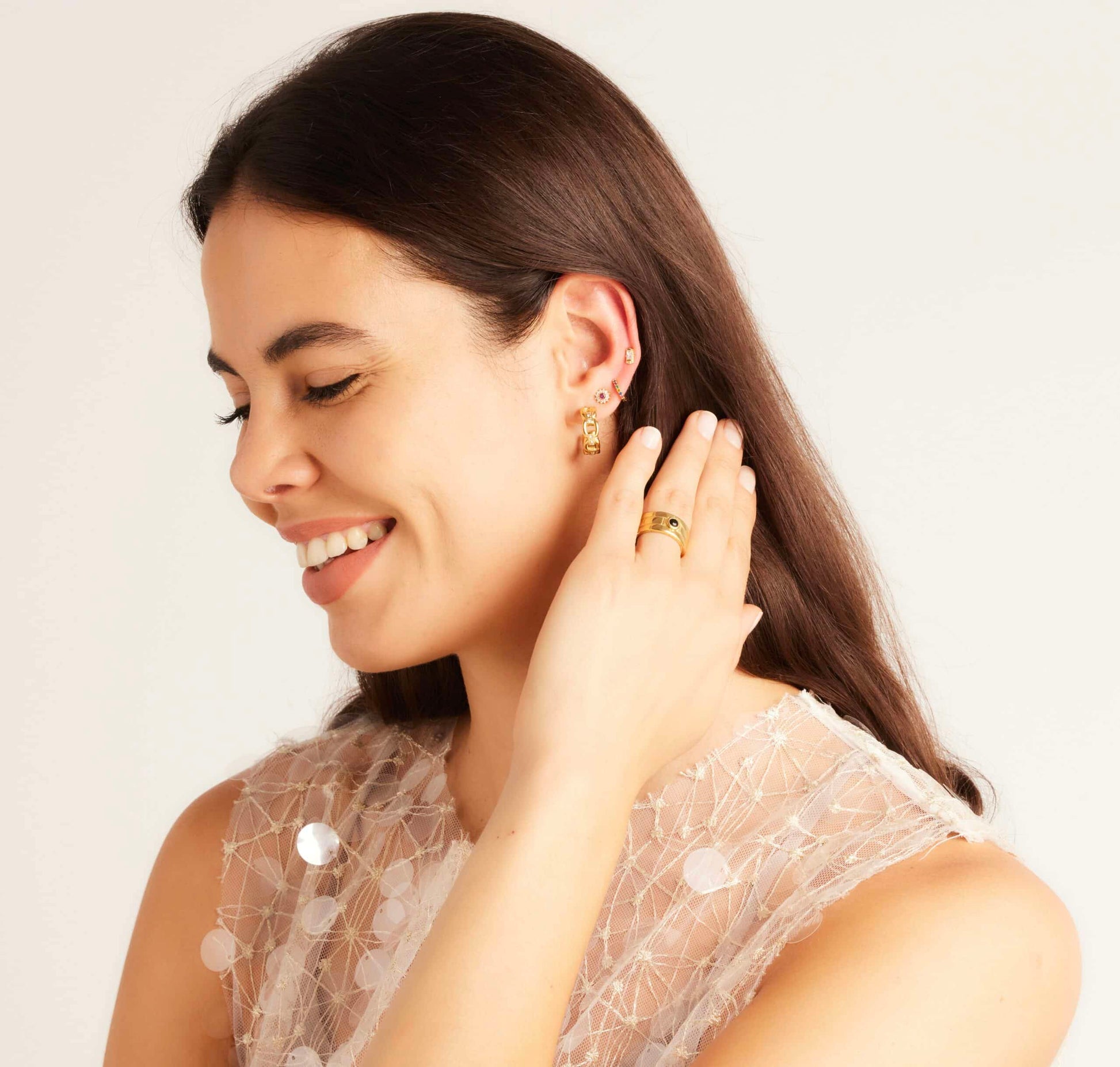Pendientes Rubí